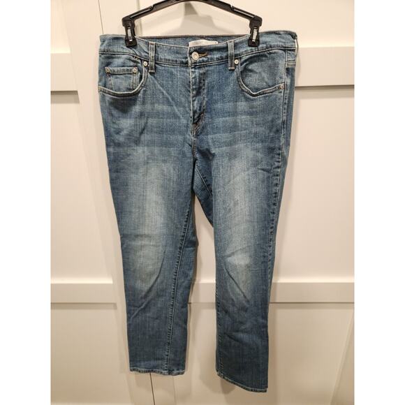 Levi's 505 Jeans Womens 12 M Blue Straight Red Tab Whiskers - Picture 1 of 9